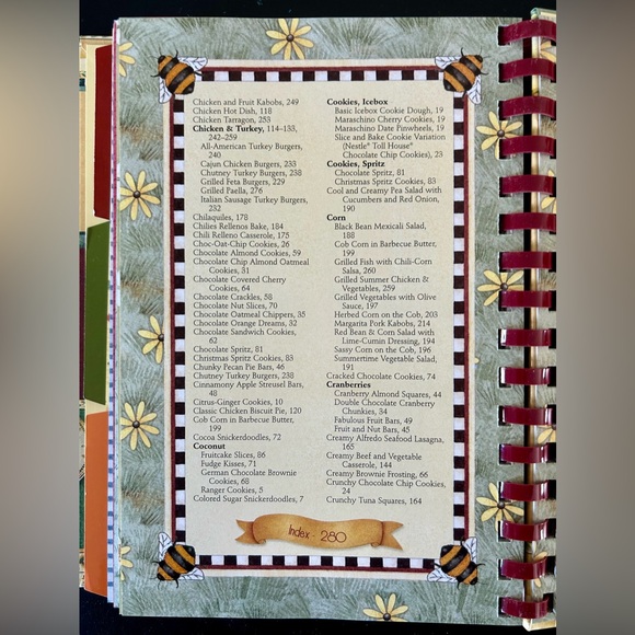 Debbie Mumm 3 In 1 Cookbook Spiral Bound Cookies Casseroles Grilling HC 2006 - Picture 9 of 9